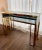 Italian Design Console Table in Brass and Gray Smoked Glass For Sale - Image 9 of 9