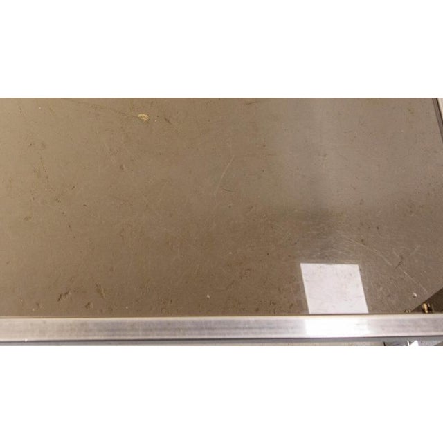 Vintage French Coffee Table in Chrome and Smoked Glass, 1970 For Sale - Image 11 of 12