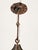 1950s Spanish Copper-Plated Iron Leaf Pendant With Opaline Glass Globe For Sale - Image 10 of 12