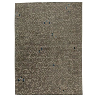 Modern Tibetan ‘Hummingbird’ Silk & Wool Rug by Doris Leslie Blau For Sale
