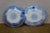 5 Pc Antique New Wharf Pottery Waldorf Flow Blue Porcelain Dinnerware Bowl Plate For Sale - Image 17 of 17