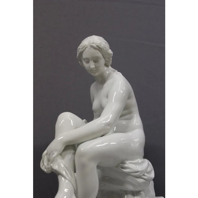 Porcelain Venus in the Bath from Villenauxe La Grande, 1950s For Sale - Image 12 of 12