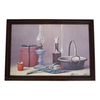 P. Grossi, Still Life, 1971, Wood and Canvas For Sale