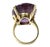 Modern 14k Yellow Gold Oval Amethyst Ring For Sale - Image 3 of 7