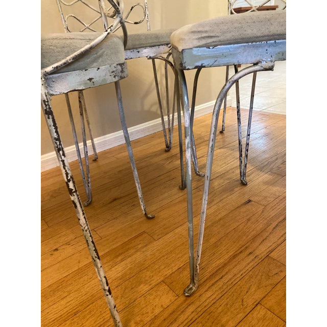 1960s 1960s Metal Chairs in the Style of René Prou, Set of 4 Paris Seating For Sale - Image 5 of 13