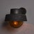 Metal 1970s Patinated Metal and Textured Amber Glass Outdoor Sconce Attributed to Hans Agne Jakobsson For Sale - Image 7 of 17