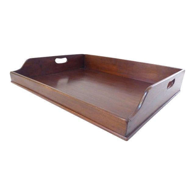 Antique Mahogany Tray For Sale