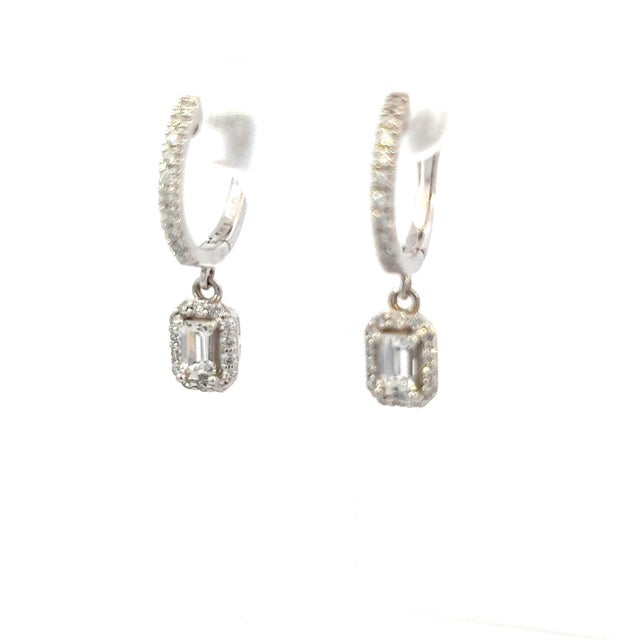 Magnificent Natural Sapphire Diamond Dangle Earrings 14k WG 1.16 TCW Certified $4,250 211177 Nothing says, “I Love you”...