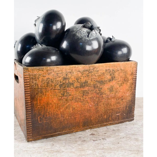 Rare and large trompe-l'œil bronze monster blueberries by Popliteo. One of an edition of six.