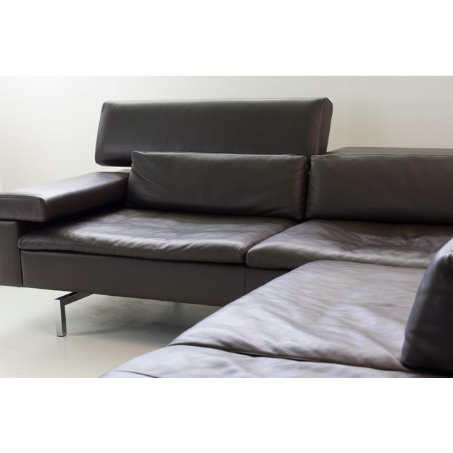 Animal Skin Shiva Corner Lounge Sofa in Leather Jean-Pierre Audebert for Jori, 2010s, Set of 2 For Sale - Image 7 of 14