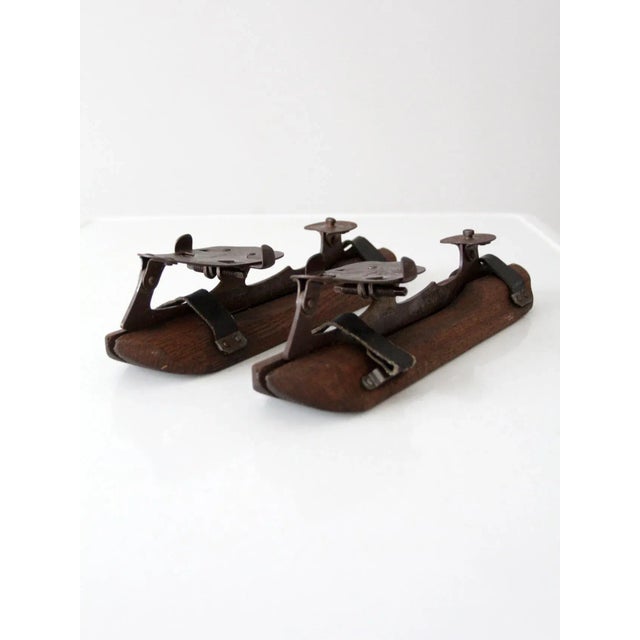 French Country Antique Ice Skates For Sale - Image 3 of 12