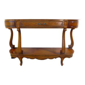 Vintage Mid-Century j.b. Van Sciver White Marble Top Solid Mahogany Wood Sideboard Buffet