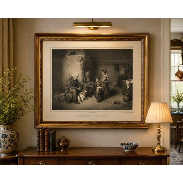 Pehr Wickenberg, Fransysk Interieur Genre Scene, Lithograph, 1850 For Sale - Image 10 of 11
