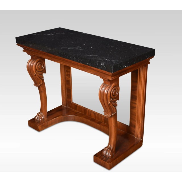 Brown Regency Mahogany Console Table For Sale - Image 8 of 8