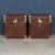 20th Century English Leather Clad Trunks, 1990s, Set of 2 For Sale - Image 9 of 18