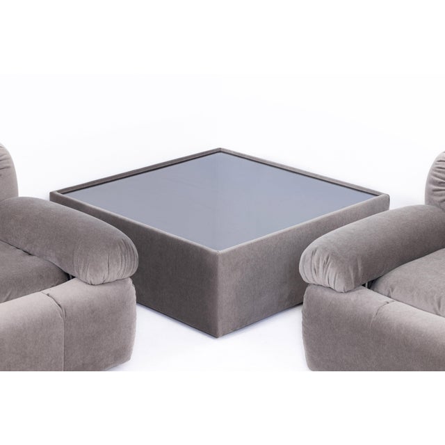 Italian Modular Sofas, Lounge Chairs, and Coffee Table, 1970s, Set of 5 For Sale - Image 3 of 9