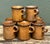 Brown Vintage Mid-Century Modern Glazed Ceramic Coffee Mugs - Set of 8 For Sale - Image 8 of 12