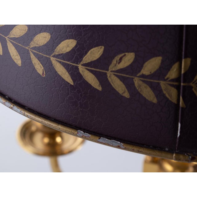 French Bronze Boiled Desk Lamp in the Style of Louis Tule XV For Sale - Image 12 of 13