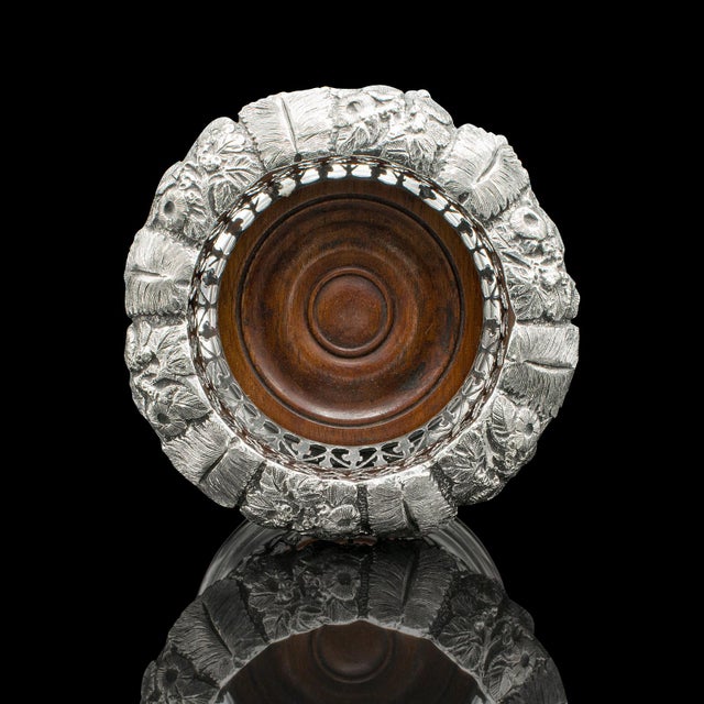 Metal 1880's Antique Bottle Coaster For Sale - Image 7 of 9