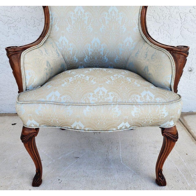 Grosfeld House French Wingback Armchair For Sale In Miami - Image 6 of 12