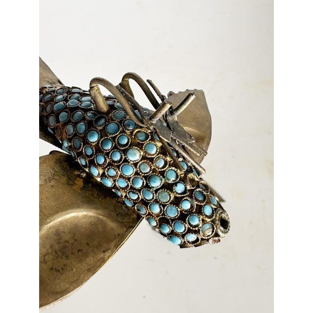 Small Decorative Bird Figurines in Brass, France, 1950, Set of 2 For Sale - Image 11 of 12