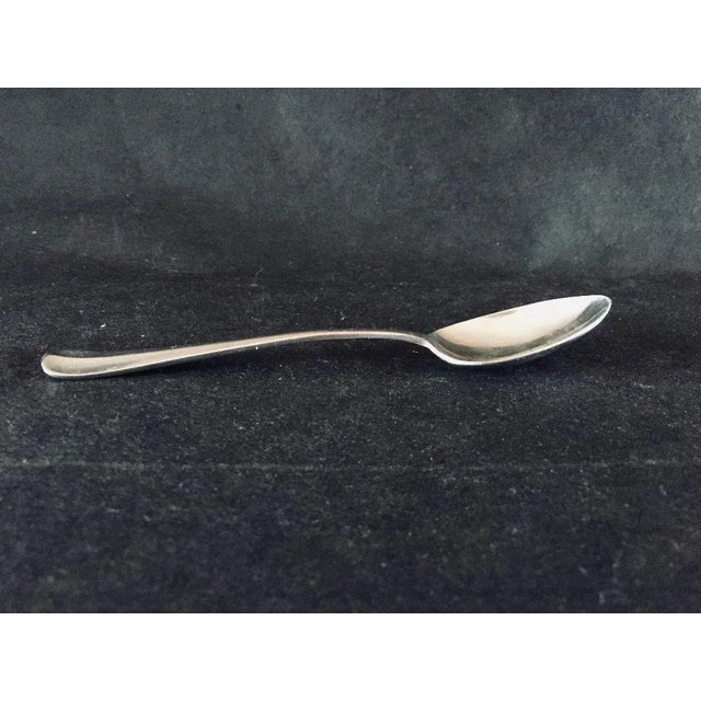 1970s Vintage Stainless Steel "Americraft" Tea Spoons - Set of 6 For Sale - Image 5 of 6