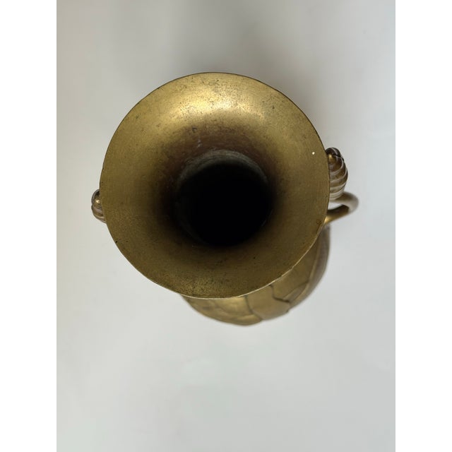 Antique Japanese Studio Bronze Art Nouveau Vase, Meiji Period For Sale - Image 11 of 12