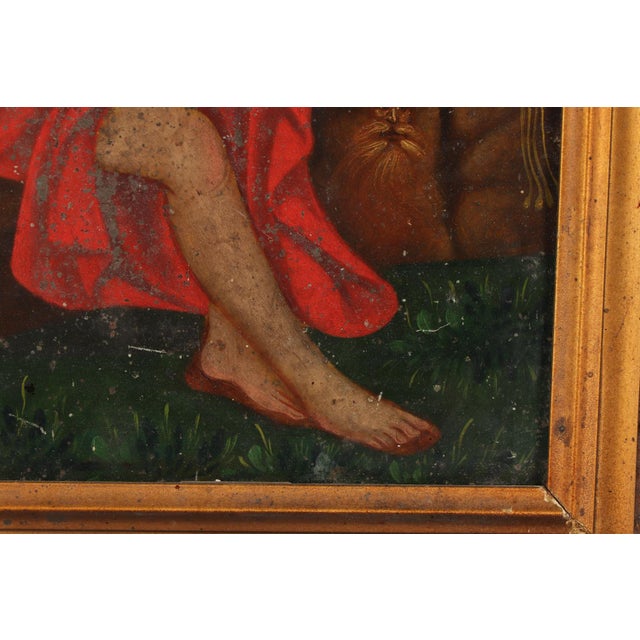 San Geronimo, Oil on Tin, 19th Century For Sale - Image 10 of 13