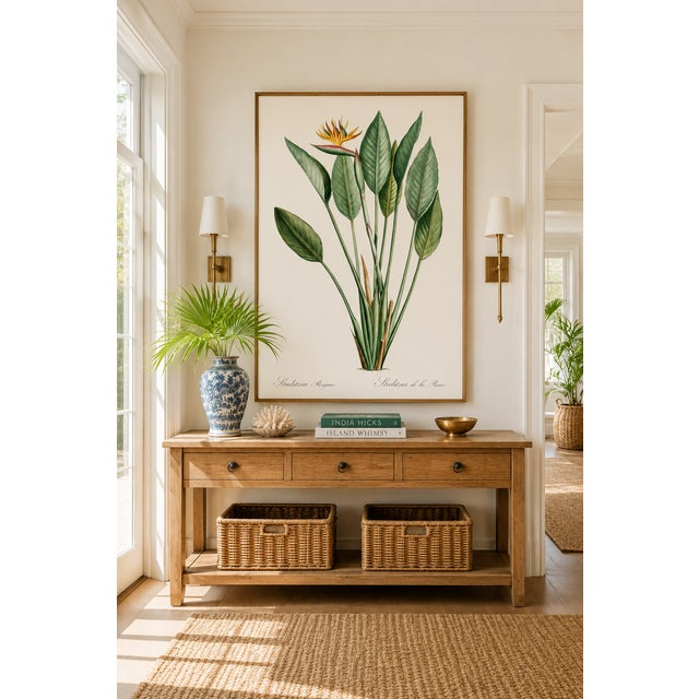 Illustration Bird of Paradise Illustration, Vintage Botanical Art Print Reproduction, 32" X 48" For Sale - Image 3 of 10