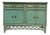 Vintage Mid-Century Ficks Reed Coastal Rattan Server / Buffet – Seafoam Green For Sale