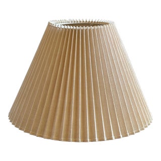 Mid-20th Century Knife Pleated Linen Lamp Shade For Sale