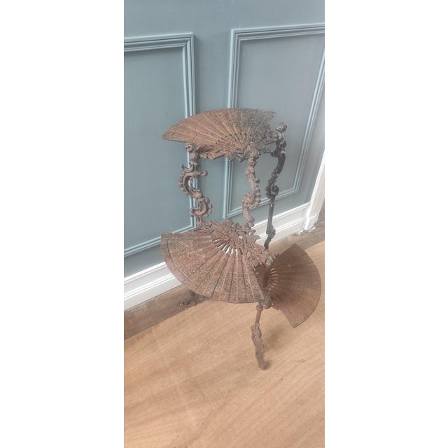 Victorian Cast Iron Three-Tier Plant Stand, 1890s For Sale - Image 3 of 10