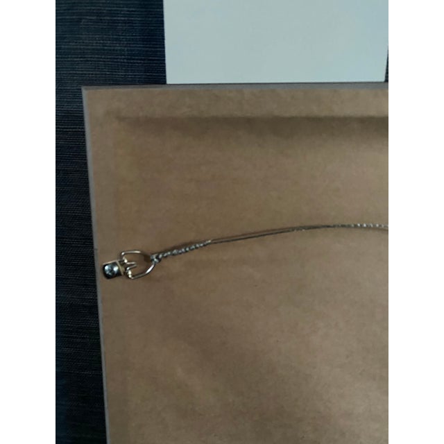 2020s Original Botanical Watercolor With Marble Paper Matting - Ginkgo Leaf For Sale - Image 5 of 6