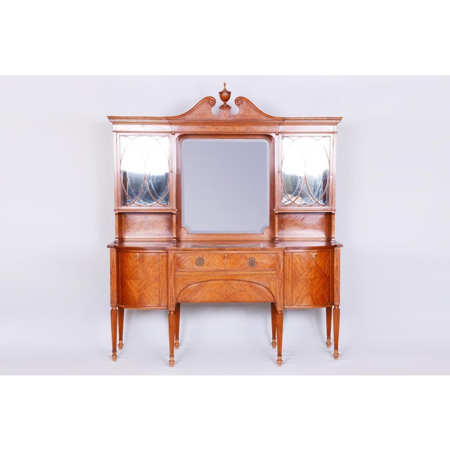 19th Century British Satin Wood Dining Room Set with 12 Chairs from Maple & Co., Set of 15 For Sale - Image 18 of 18