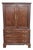 Late 20th Century Henkel Harris Solid Mahogany Chifforobe Armoire Tv High Chest For Sale