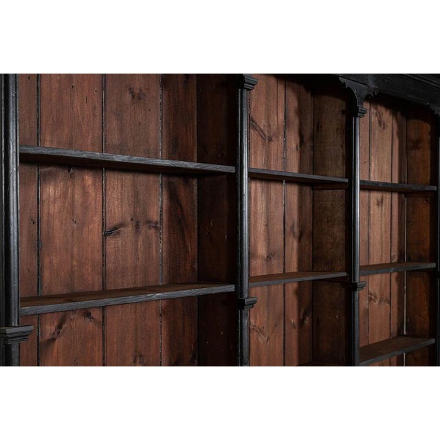 Late 19th Century 19th Century Ebonised Pine Bookcase, 1879 For Sale - Image 5 of 16