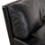 Modern Leather Executive Armchair in Black Metal with Swivel by Rolf Benz For Sale - Image 3 of 9