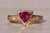 The Middi: Modern Tourmaline and Natural Diamond Ring in Yellow Gold For Sale - Image 4 of 11