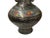 Ceramic Orient Bronze Glaze Dragon Handle Color Floral Motif Ceramic Vase For Sale - Image 7 of 15