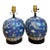 Vintage Floral Ceramic Table Lamps - Pair For Sale