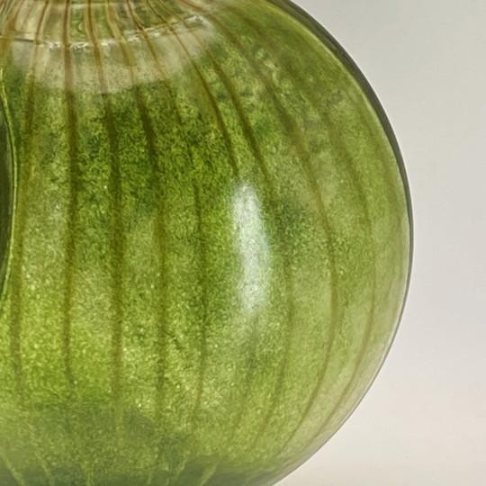 Kosta Boda "Corfu" by Kjell Engman Art Glass Jug (Green With Orange Handle) Signed #7080512 For Sale - Image 11 of 18