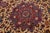 Green Green Antique Tabriz Persian Wool Rug Wth Rosette Motif For Sale - Image 8 of 8