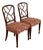 Kindel Furniture Federal Carved Mahogany Side Chairs or Dining Chairs, Pair For Sale
