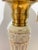 Metal 1980s Lenox for Quoizel Ivory Porcelain & Satin Brass Neoclassical Table Lamp, 38.5"h ✨ For Sale - Image 7 of 10