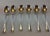 New 1980s Silver Set of 6- Seven Piece Place-Setting, 42 Pieces Rattail. With Case For Sale - Image 14 of 18