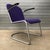 Purple Upholstery & Black Armrests 413 Chair by W. H. Gispen for Gispen Culemborg, 1950s For Sale - Image 4 of 15