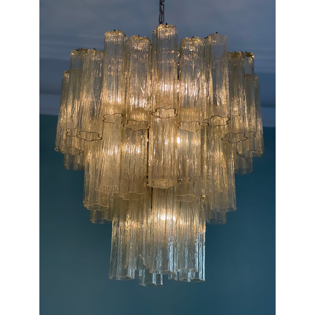 Honey Murano Glass Tronch Chandelier For Sale - Image 9 of 10