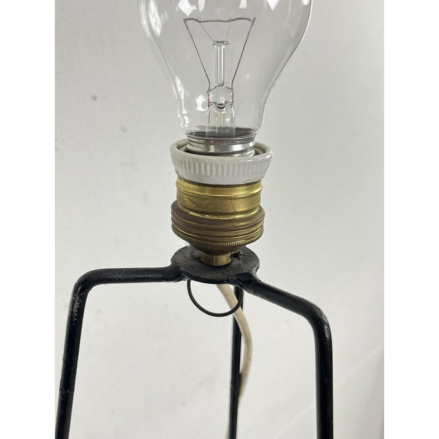 Mid-Century Floor Lamp with Raffia Shade, 1950s For Sale - Image 14 of 18