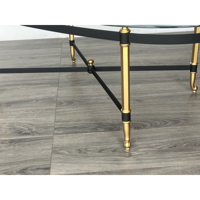 Late 20th Century Black and Gold Italian Coffee Table For Sale - Image 12 of 12