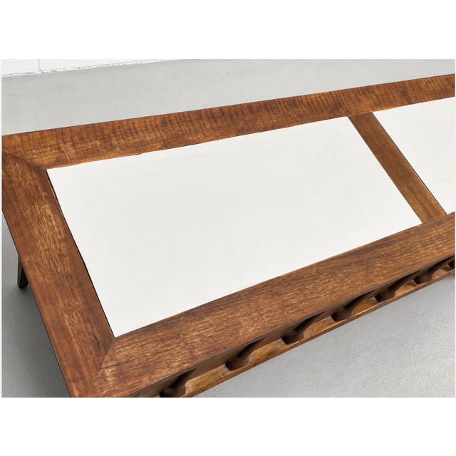 Mid Century Modern Sculptural Walnut Commode | Cabinet With Brutalist Style Wood Details, C. 1960s For Sale - Image 16 of 16